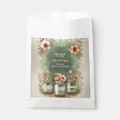 ボホフローラ素朴フローラメイスンジャーブベイビーシャワー フェイバーバッグ (正面)
