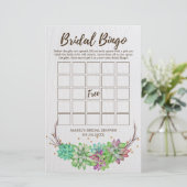 ボホフローラ素朴多肉質ブライダルビンゴゲーム (スタンド正面)