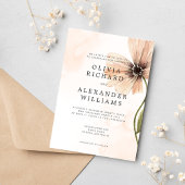 ボホフローラ素朴秋秋結婚式招待状 招待状