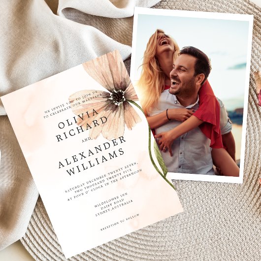 ボホフローラ素朴秋秋結婚式招待状 招待状