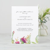 ボホフローラ結婚のリハーサルディナー招待状 招待状 (スタンド正面)