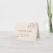 ボホフローラ結婚サンキューカード サンキューカード (正面)