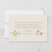 ボホフローラ結婚サンキューカード サンキューカード (裏面)