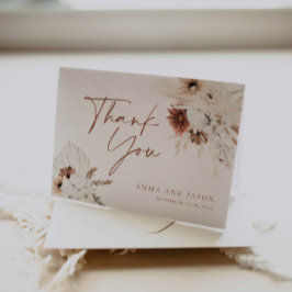 ボホフローラ結婚サンキューカード サンキューカード