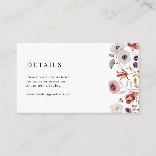 ボホフローラ結婚ズ エンクロージャーカード (正面)