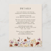 ボホフローラ結婚ズ エンクロージャーカード (正面)