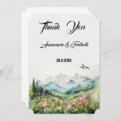 ボホフローラ結婚ズ サンキューカード (正面/裏面)