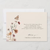 ボホフローラ結婚ズ サンキューカード (裏面)