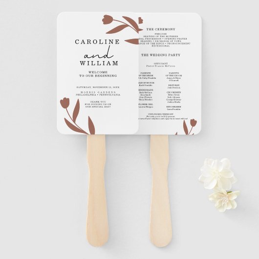 ボホフローラ結婚ズ ハンドファン (正面&裏面)