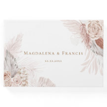 ボホフローラ結婚デザインのゲストブック