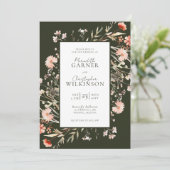 ボホフローラ結婚式招待状 招待状 (スタンド正面)