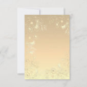 ボホフローラ結婚金ゴールド 出欠カード (裏面)