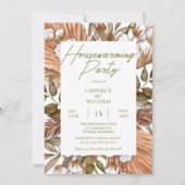 ボホフローラ綿 | Grasses引っ越し祝いパーティーパーティーイン 招待状 (正面)