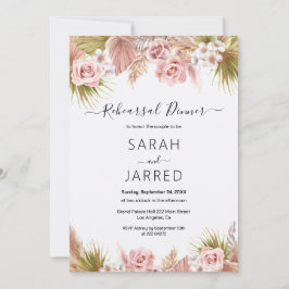 ボホフローラ縁どリハサル招待状 招待状