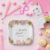 ボホフローラ縁ど ペーパープレート (パーティー)