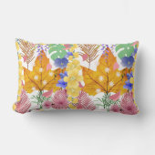 ボホフローラ美学自然プリント ランバークッション (正面)