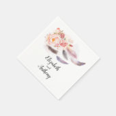 ボホフローラ羽 スタンダードカクテルナプキン (角)