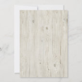 ボホフローラ羽〔雄ジカの〕枝角カウスカルウッド結婚ズ 招待状 (裏面)