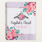 ボホフローラ衣料掛けクローゼットファッションブティック プランナー手帳 (正面)