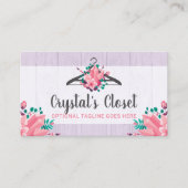 ボホフローラ衣料掛けクローゼットファッションブティック 名刺 (正面)