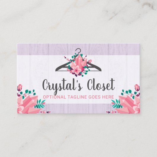 ボホフローラ衣料掛けクローゼットファッションブティック 名刺 (正面)