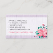 ボホフローラ衣料掛けクローゼットファッションブティック 名刺 (裏面)