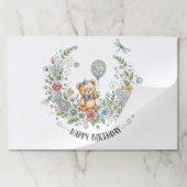 ボホフローラ誕生日クマ ペーパーパッド (折り畳み)