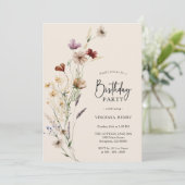 ボホフローラ誕生日招待状 招待状 (スタンド正面)