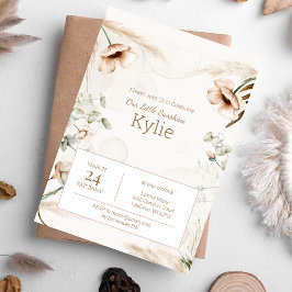 ボホフローラ誕生日招待状for Girls 招待状