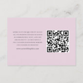 ボホフローラ赤面結婚ピンク詳細 エンクロージャーカード (裏面)