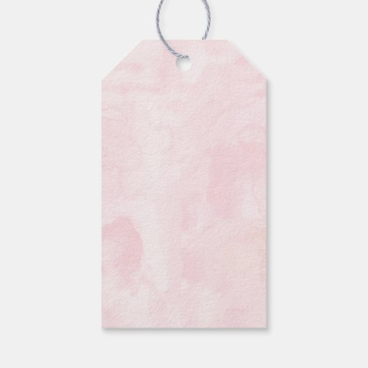 ボホフローラ赤面金ゴールド誕生日 ギフトタグ (裏面)