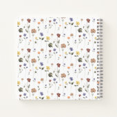 ボホフローラ野草 |パーソナライズされた | ノートブック (裏面)