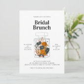 ボホフローラ香水ブライダルブランチピンクシャワー 招待状 (スタンド正面)