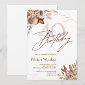 ボホフローラ40歳の誕生日 招待状 (正面/裏面)