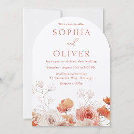 ボホフローラ&アーチ秋秋フローラ結婚ズ 招待状