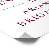 ボホフローラ |ブライダルシャワーウェルカムサイン ポスター (角)