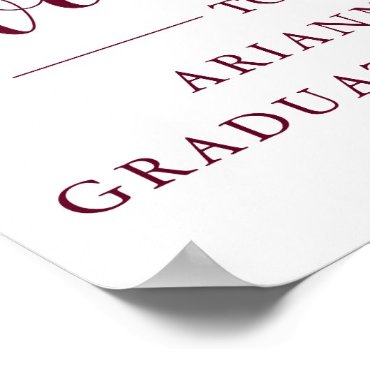 ボホフローラ |卒業式パーティーへようこそ ポスター (角)