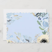 ボホフローラ |青い写真の誕生発表 案内状 (裏面)