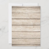 ボホフローラI do BBQチャックボードバーン婚約 招待状 (裏面)