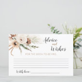 ボホブライダルシャワーアドバイスカード (スタンド正面)