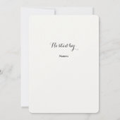 ボホブライダルシャワーブランチ招待状 招待状 (裏面)