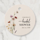 ボホブライダルシャワーメッセージカード フェイバータグ (正面)