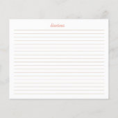 ボホブライダルシャワーレシピカード (裏面)