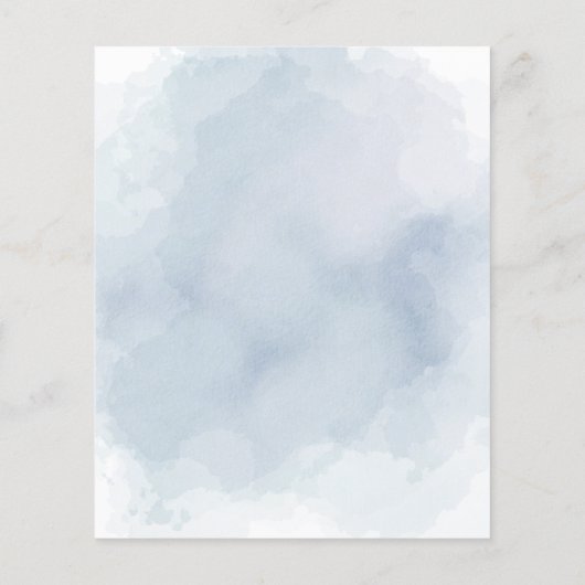 ボホブライダルシャワー結婚ズドレスウォーターカラーブルー (裏面)