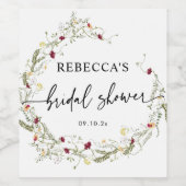 ボホブライダルシャワー ワインラベル (シングルラベル)