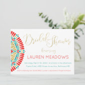 ボホブライダルフィエスタウェディングシャワー招待状 招待状 (スタンド正面)