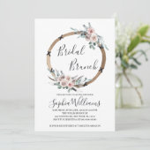 ボホブライダルブランチ招待状 招待状 (スタンド正面)