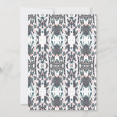 ボホブライダルランチョンシャワー春秋招待状 招待状 (裏面)