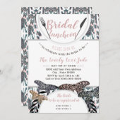 ボホブライダルランチョンシャワー春秋招待状 招待状 (正面/裏面)