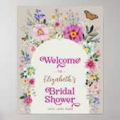 ボホブライトフラワーズブライダルシャワーへようこそ ポスター (正面)